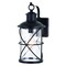 Vaxcel Adams 1 Light Black Dusk to Dawn Outdoor Wall Lantern Clear Glass T0634 - alternate 3